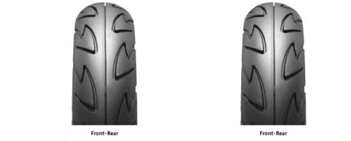 Bridgestone Front Rear 2.75-10 + 3.50-10 Hoop B01 Motorcycle Tire Set