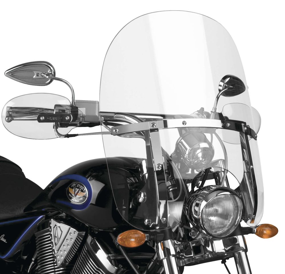 National Cycle SwitchBlade 2 Up Quick Release Windshield With Mount Kit, Straight Forks
