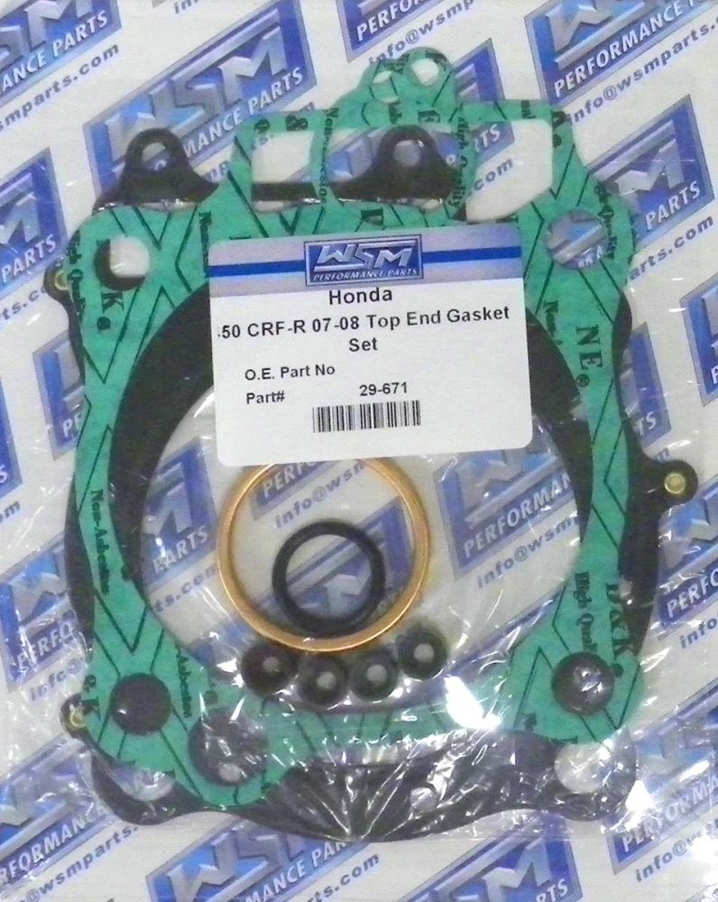WSM Top End Gasket Kit For Honda 450 CRF-R 07-08 29-671