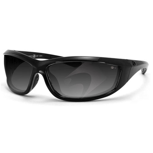 Bobster Charger Gloss Black Frame Smoked Lens Sunglasses