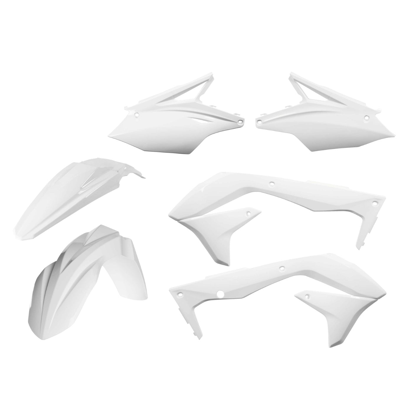 Acerbis White Standard Plastic Kit for Kawasaki - 2449610002