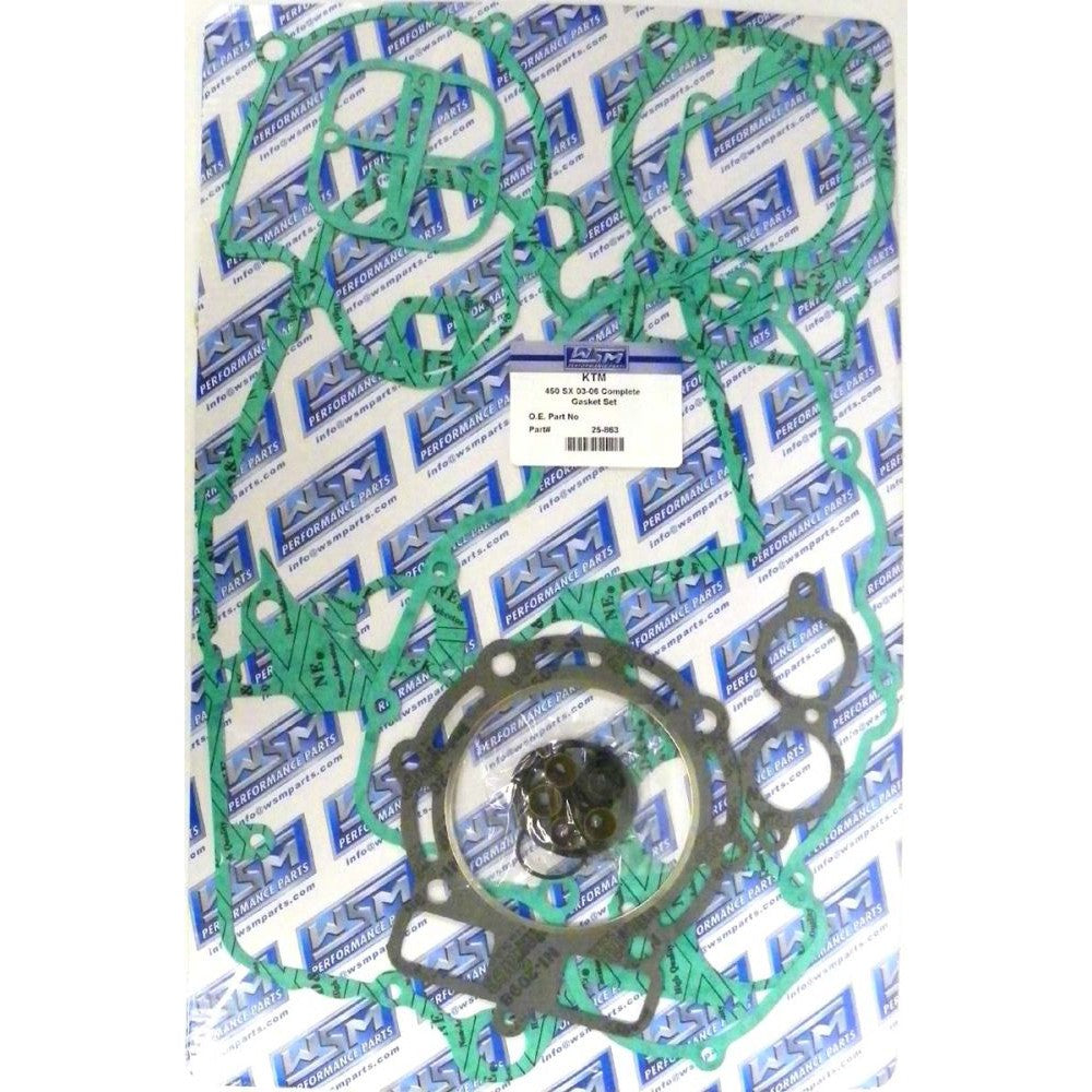 WSM Complete Gasket Kit For KTM 450 - 525 00-07 25-863