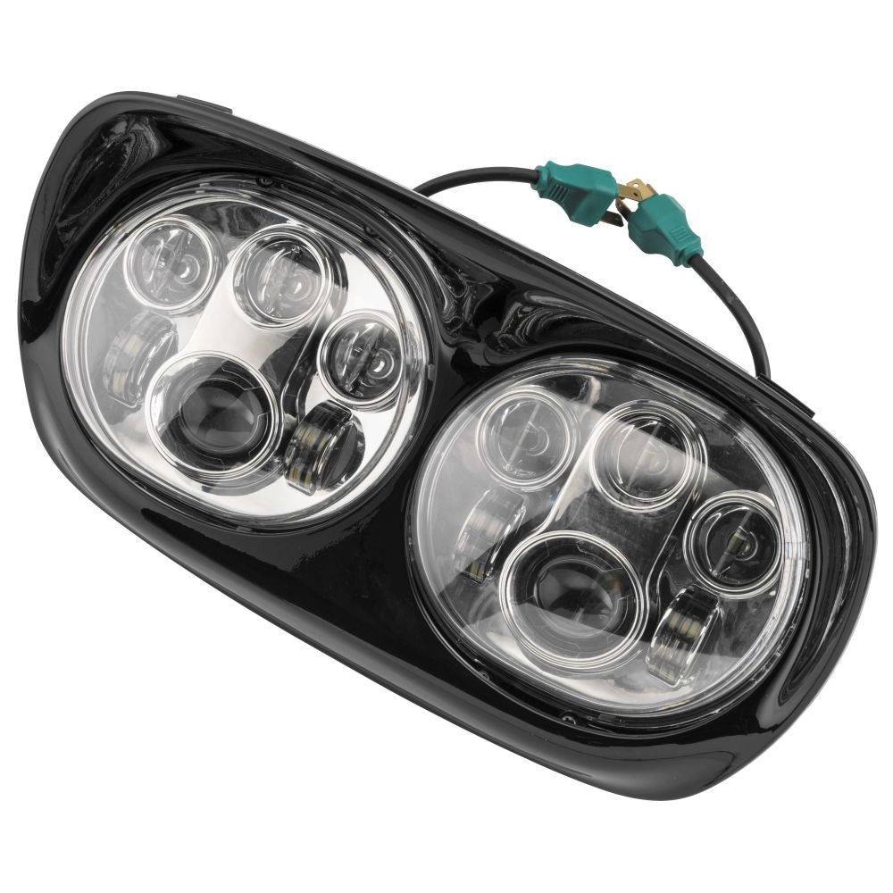 Letric Lighting Headlights For Road Glide Dual Chrome/Black