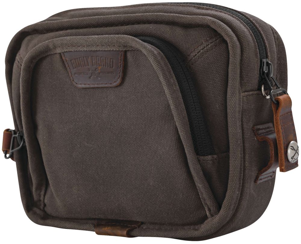 Burly Brand Voyager Handlebar Bag Dark Oak - B15-1012D