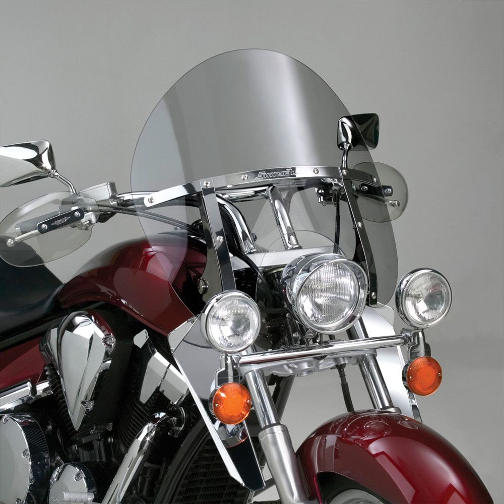 National Cycle Clear SwitchBlade Chopped Quick Release Windshield With Mount Kit, Straight Forks