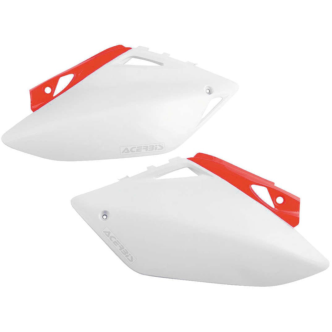 Acerbis White/Red Side Number Plate for Honda - 2043311030