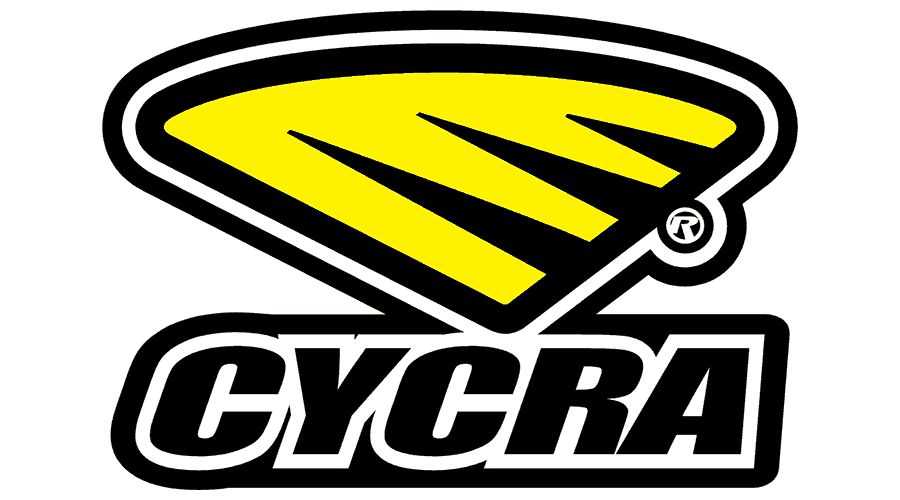 Cycra Voyager Handguard Black/White - 1CYC-7904-315