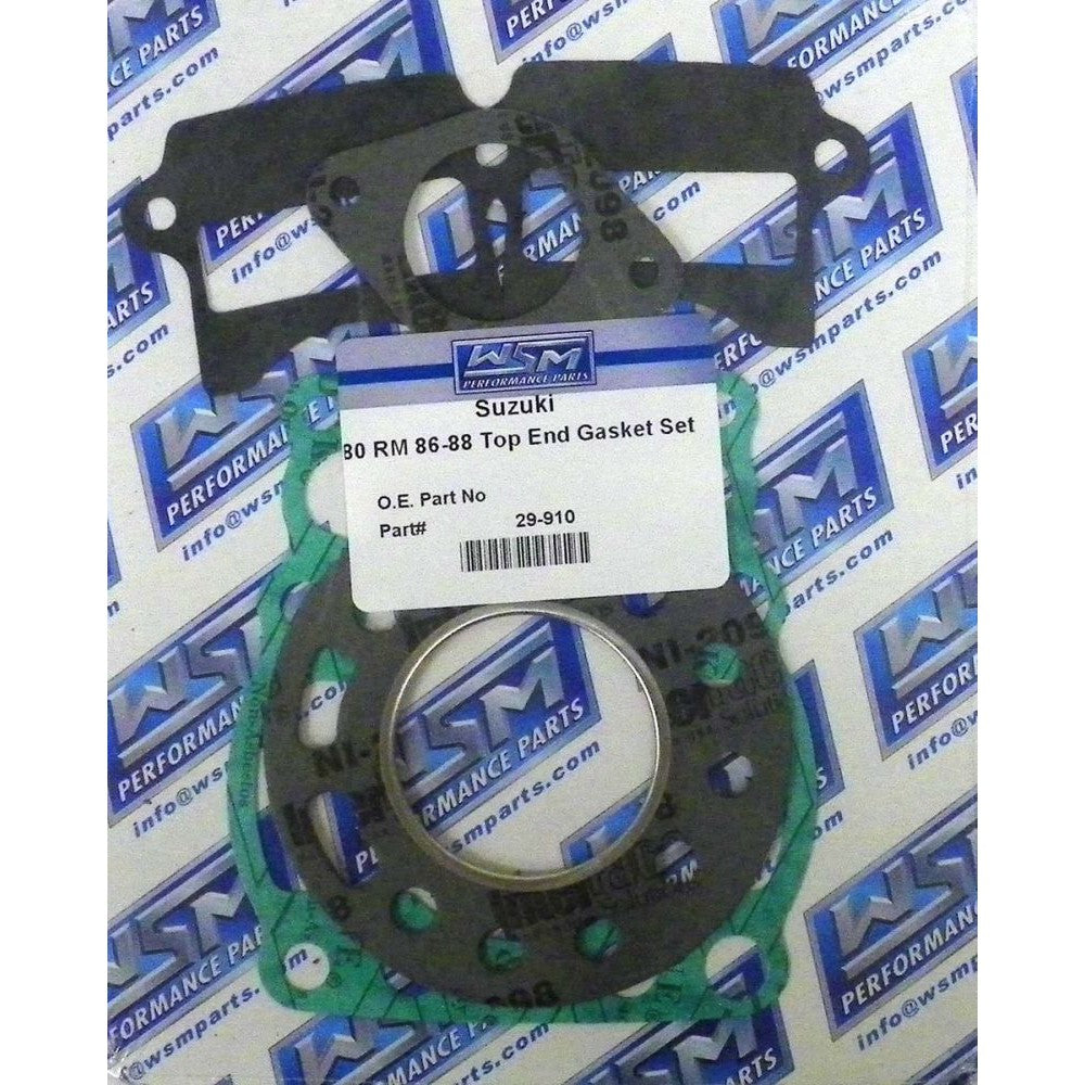 WSM Top End Gasket Kit For Suzuki 80 RM 86-88 29-910