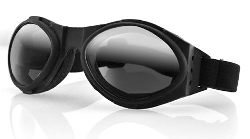 Bobster Bugeye Black Frame Smoked Reflective Lens Goggles Matte
