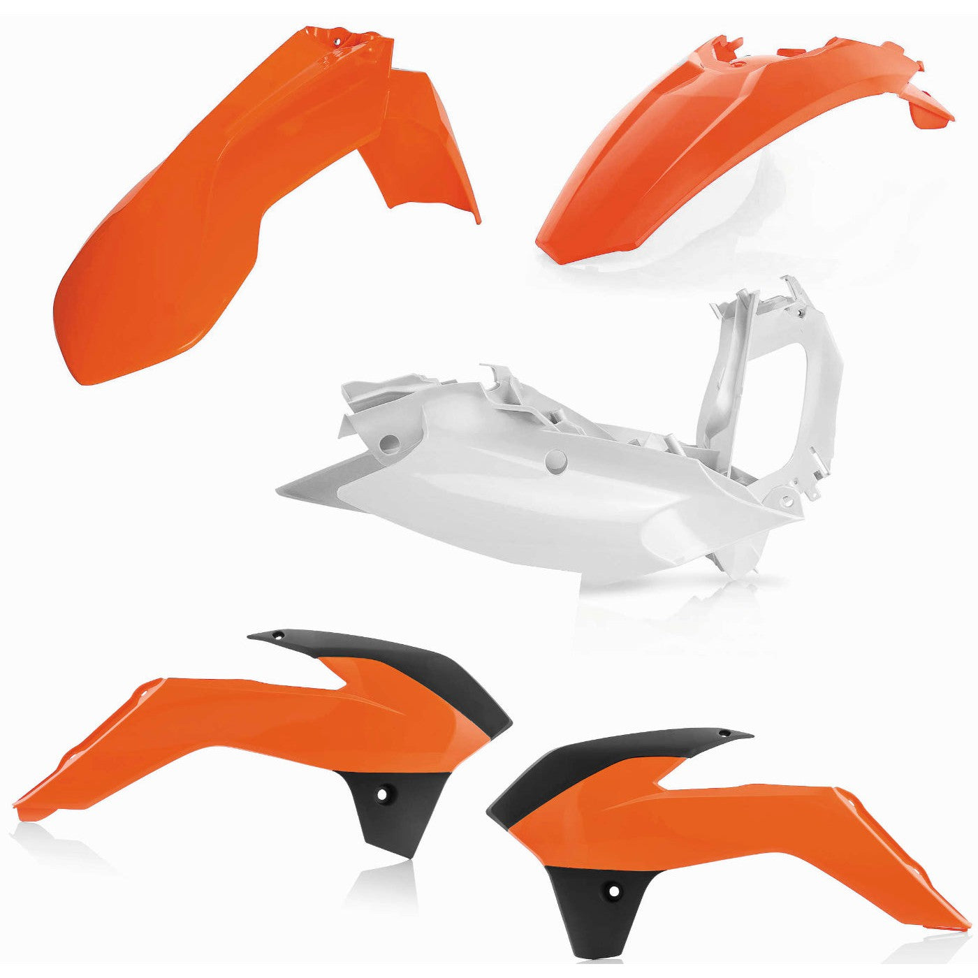 Acerbis 16 Orange Standard Plastic Kit for KTM - 2374135226