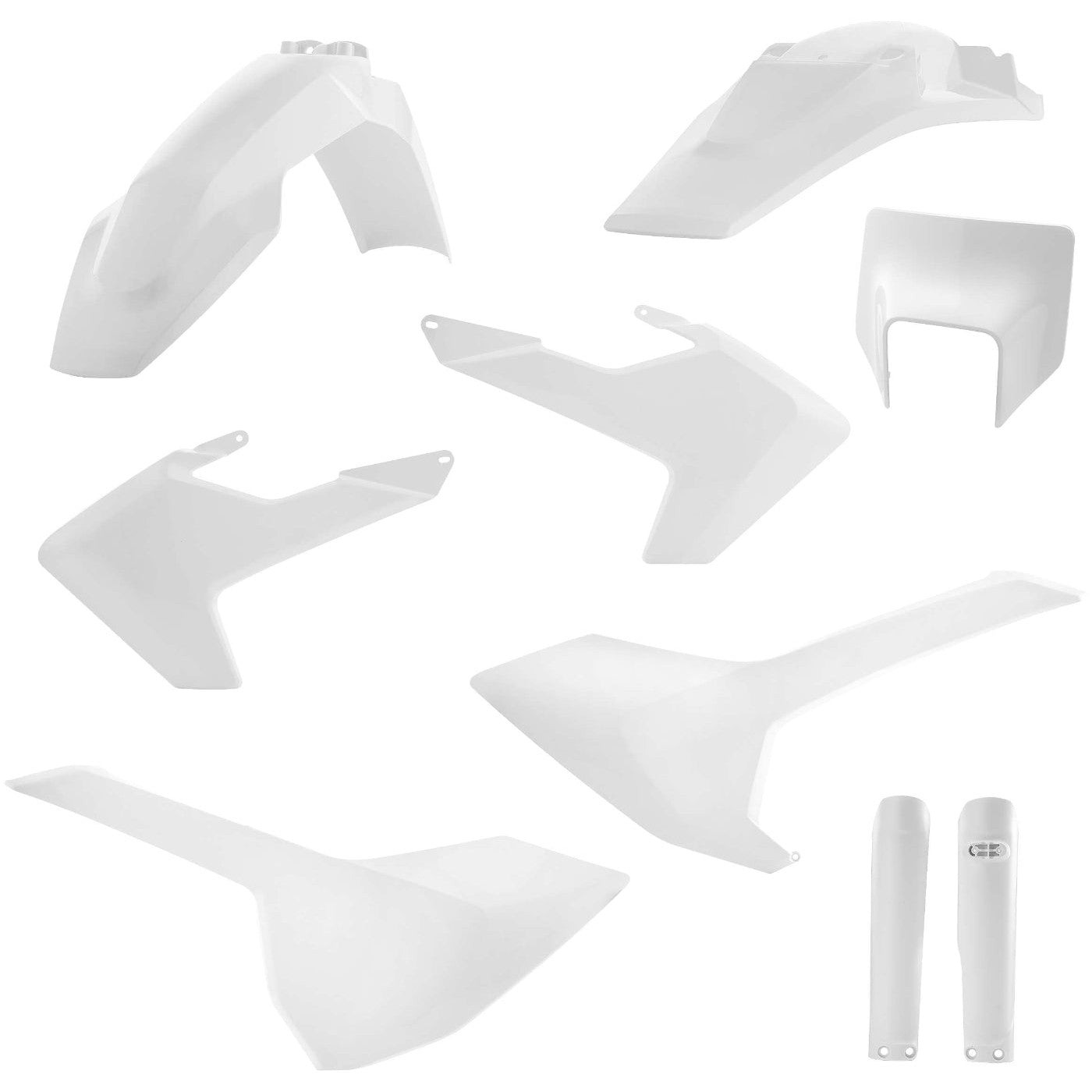 Acerbis White Full Plastic Kit for Husqvarna - 2733430002
