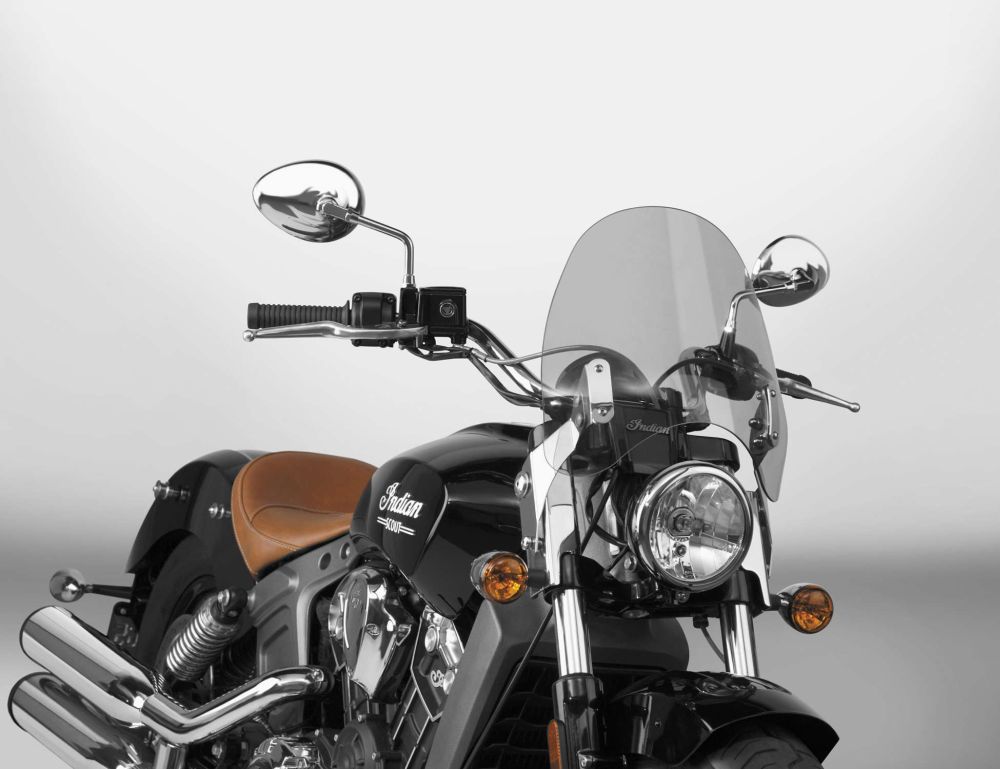 National Cycle Light Gray SwitchBlade Deflector Quick Release Windshield With Mount Kit, Tapered Forks