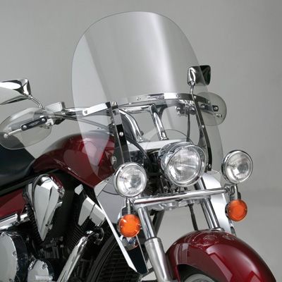 National Cycle SwitchBlade 2 Up Quick Release Windshield With Mount Kit, Covered Forks