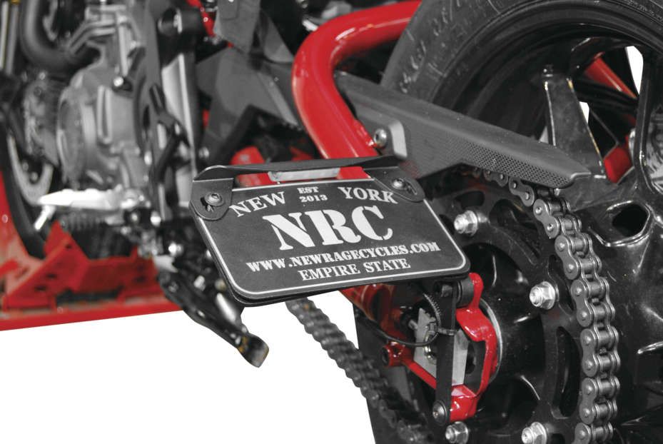 New Rage Cycles Side License Plate Mount - FTR-SIDE