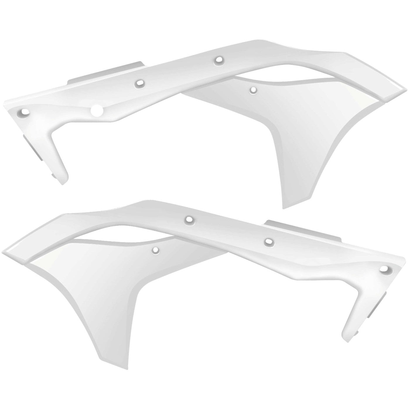 Acerbis White Radiator Shrouds for Kawasaki - 2630610002