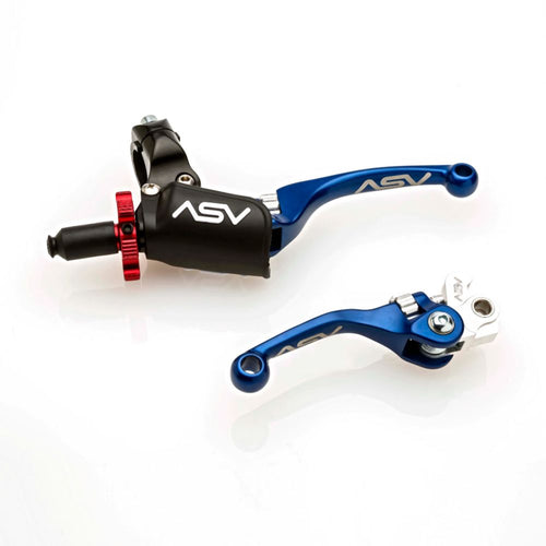 ASV Blue F4 Offroad Model Clutch + Brake Lever Pro Pack BCF41506PX-B