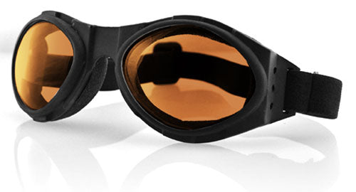 Bobster Bugeye Black Frame Amber Lens Goggles Matte