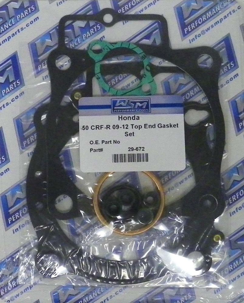 WSM Top End Gasket Kit For Honda 450 CRF-R / CRF-RX 09-18 29-672