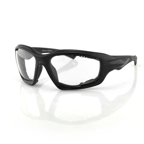 Bobster Desperado Gloss Black Frame Clear Lens Sunglasses