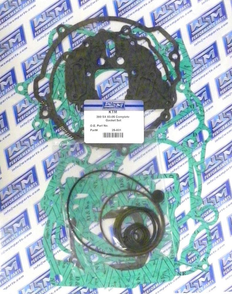 WSM Complete Gasket Kit For KTM 200 EXC / SX / XC 02-16 25-831