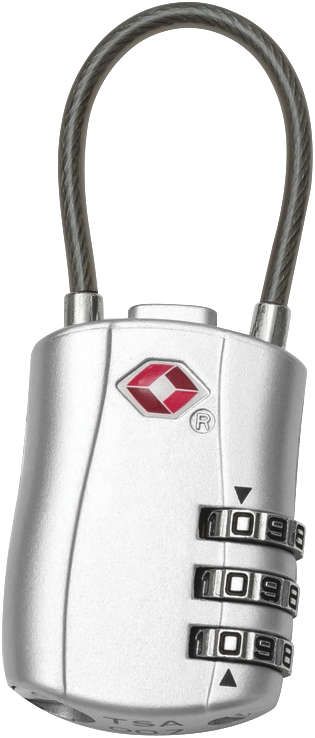 Kuryakyn TSA-Approved Cable Lock Silver