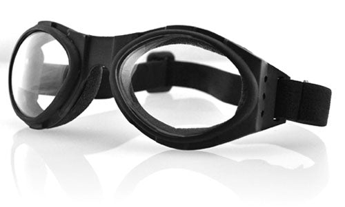 Bobster Bugeye Black Frame Clear Lens Goggles Matte
