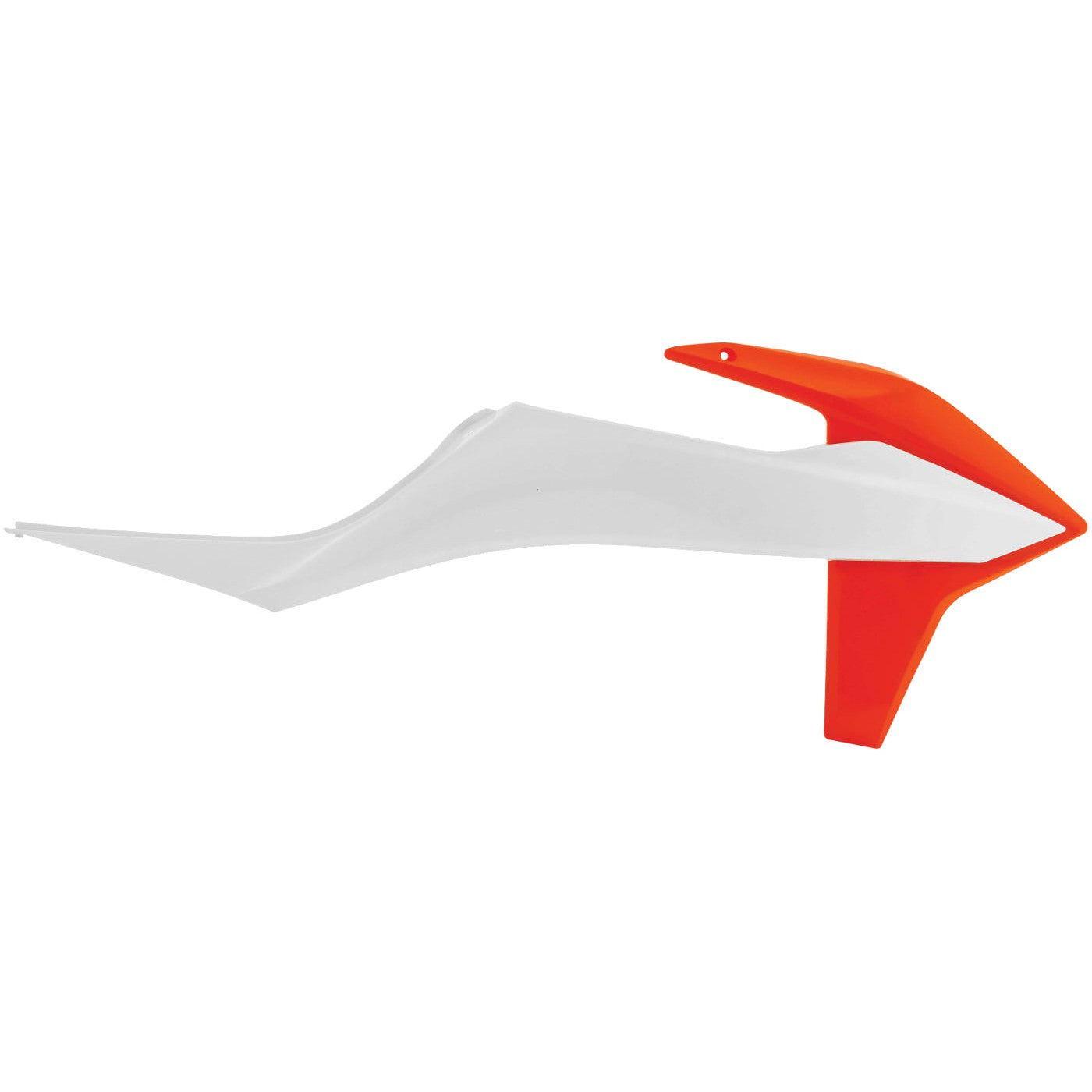 Acerbis White/16 Orange Radiator Shrouds for KTM - 2726515412