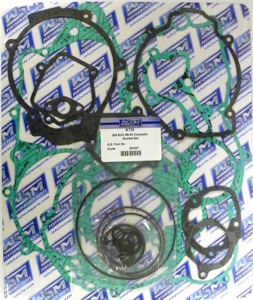 WSM Complete Gasket Kit For KTM 250 - 380 EXC / MXC / SX 99-03 25-847