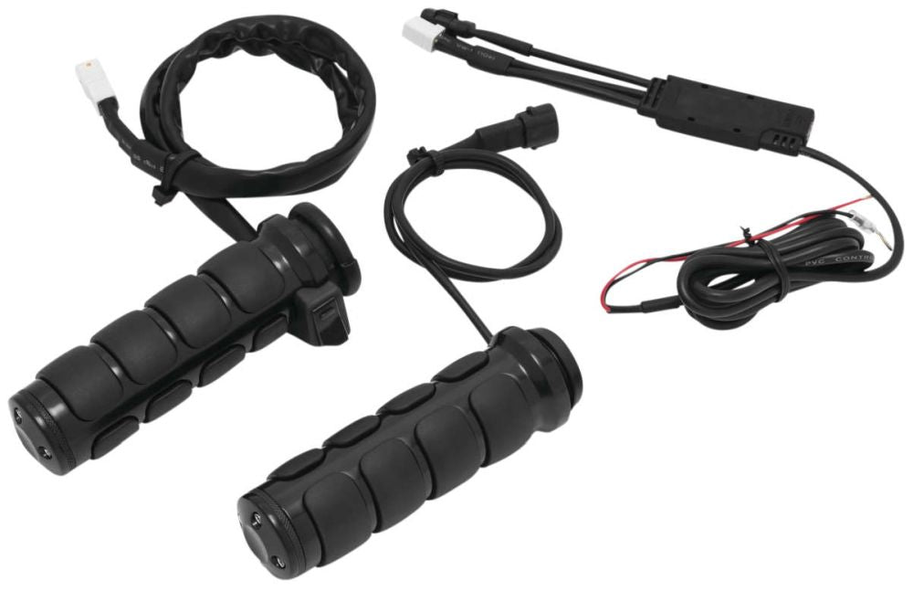 Kuryakyn Heated Black Throttle-By-Wire ISO-Grips 6472