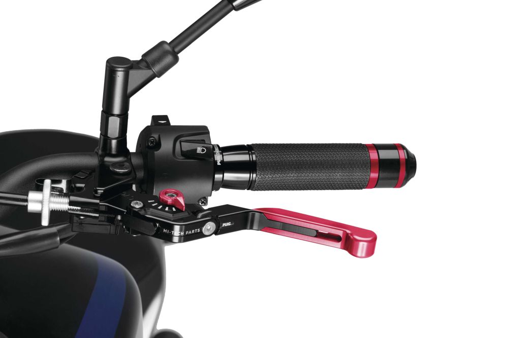 Puig 3.0 Clutch Lever Extendable Foldable Black/Red - 24RNR