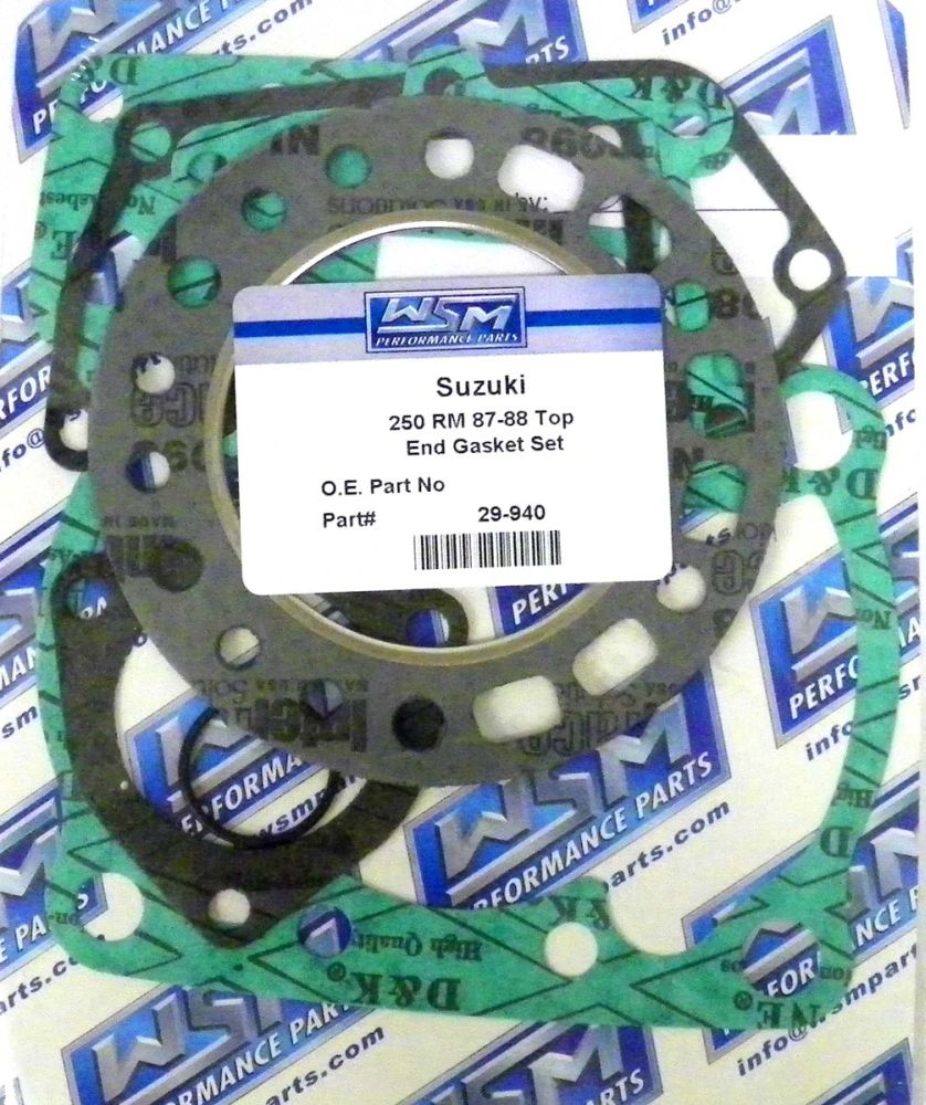 WSM Top End Gasket Kit For Suzuki 250 RM 87-88 29-940