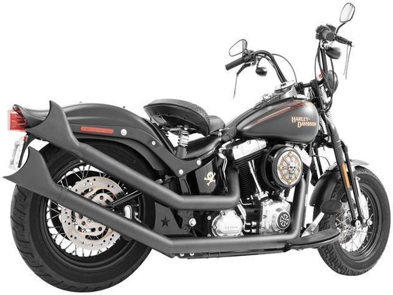 Freedom Performance Up Sweeps Exhaust Black With Sharktail Black Tip HD00265