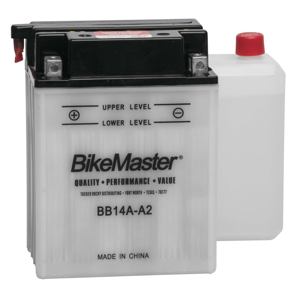 BikeMaster Performance Conventional Battery For Polaris Cyclone 250 1987 White