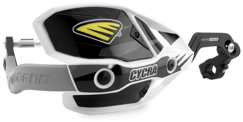 Cycra Probend Ultra CRM Handguard 1-1/8" Clamp White/Black - 1CYC-7408-12X