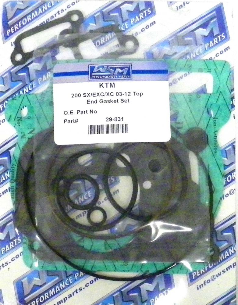 WSM Top End Gasket Kit For KTM 200 EXC / SX / XC 02-16 29-831