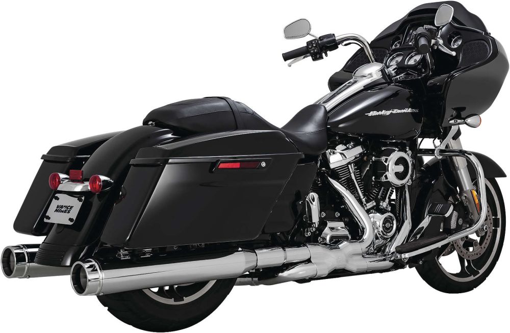Vance And Hines Torquer 450 Slip On Exhaust 4.5in Chrome With Fuelpak FP4