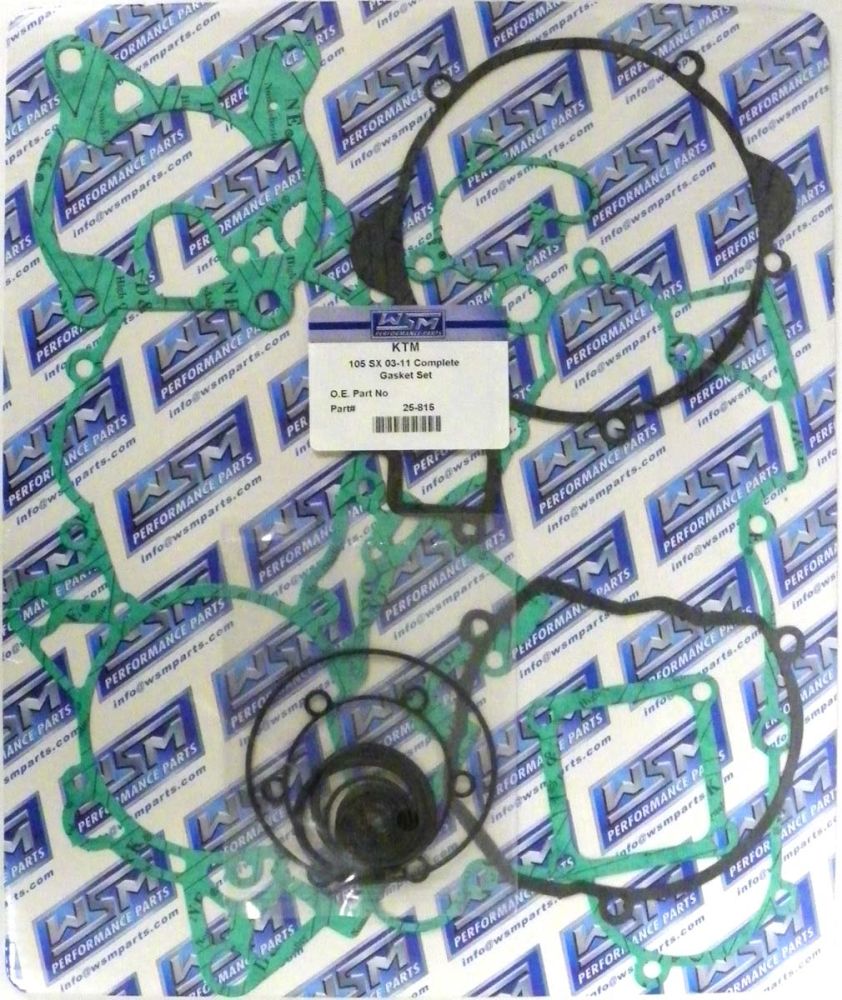 WSM Complete Gasket Kit For KTM 105 SX / XC 04-11 25-815