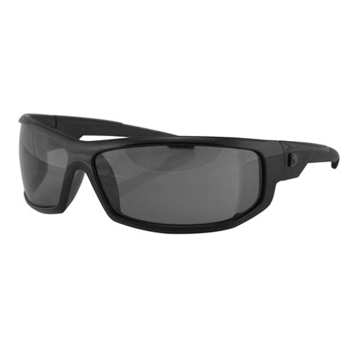 Bobster AXL Gloss Black Frame Smoked Lens Sunglasses