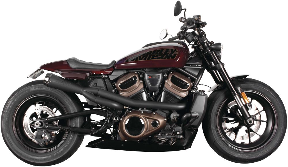 Two Brothers Racing 2-Into-1 Comp-S Exhaust Black For Harley-Davidson Sportster S 2021-2022