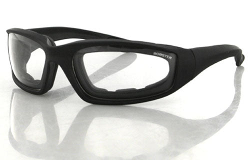Bobster Foamerz 2 Black Frame Clear Lens Sunglasses Matte