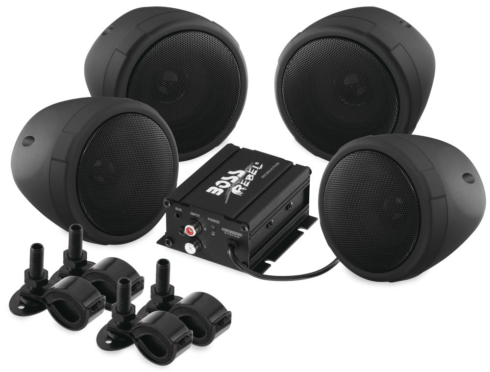 Boss Audio Systems 1,000-Watt Bluetooth 3" Speaker Kit Black