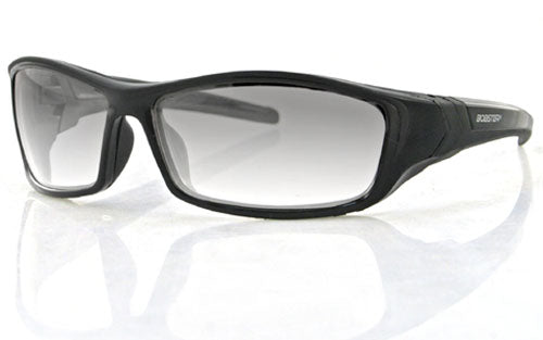Bobster Hooligan Gloss Black Frame Clear Photochromic Lens Sunglasses