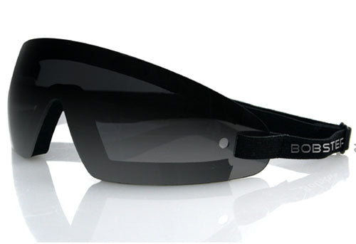 Bobster Wrap Around Black Frame Smoked Lens Goggles