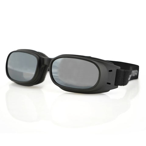 Bobster Piston Black Frame Smoked Reflective Lens Goggles Matte