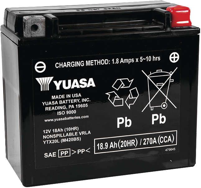 Yuasa High-Performance Battery - YUAM7210A