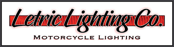Letric Lighting Saddlebag Side Marker Kit Chrome Red