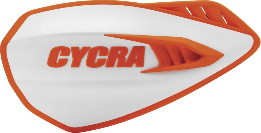 Cycra Cyclone Handguards White/Orange - 1CYC-0056-229