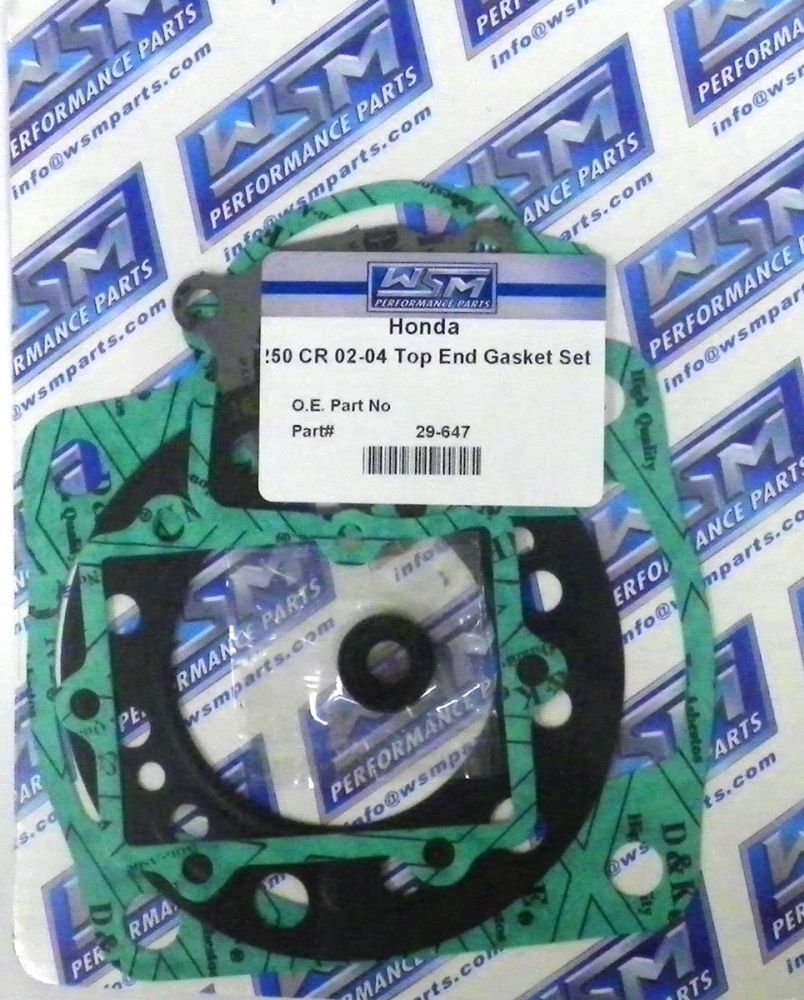 WSM Top End Gasket Kit For Honda 250 CR 02-04 29-647