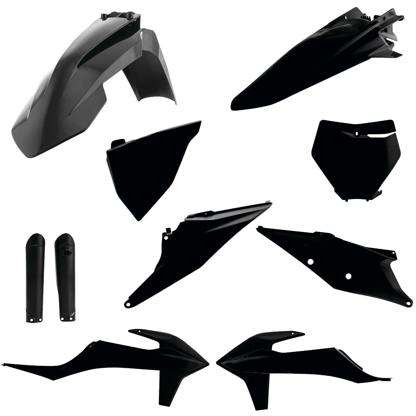 Acerbis Black Full Plastic Kit for KTM - 2726490001