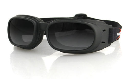 Bobster Piston Black Frame Smoked Lens Goggles Matte